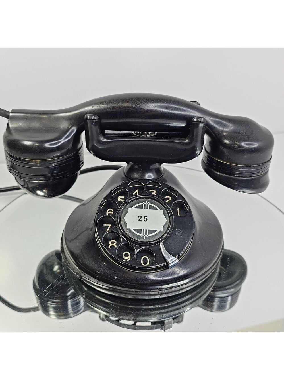 Automatic Electric 1A Rotary Telephone, Beautiful Lowboy With Spitcup